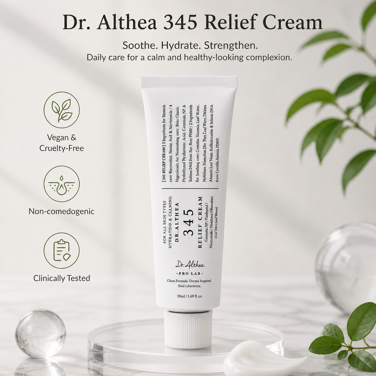 Dr.Althea 345 릴리프 크림 (1.69 Fl.Oz/ 50ml)