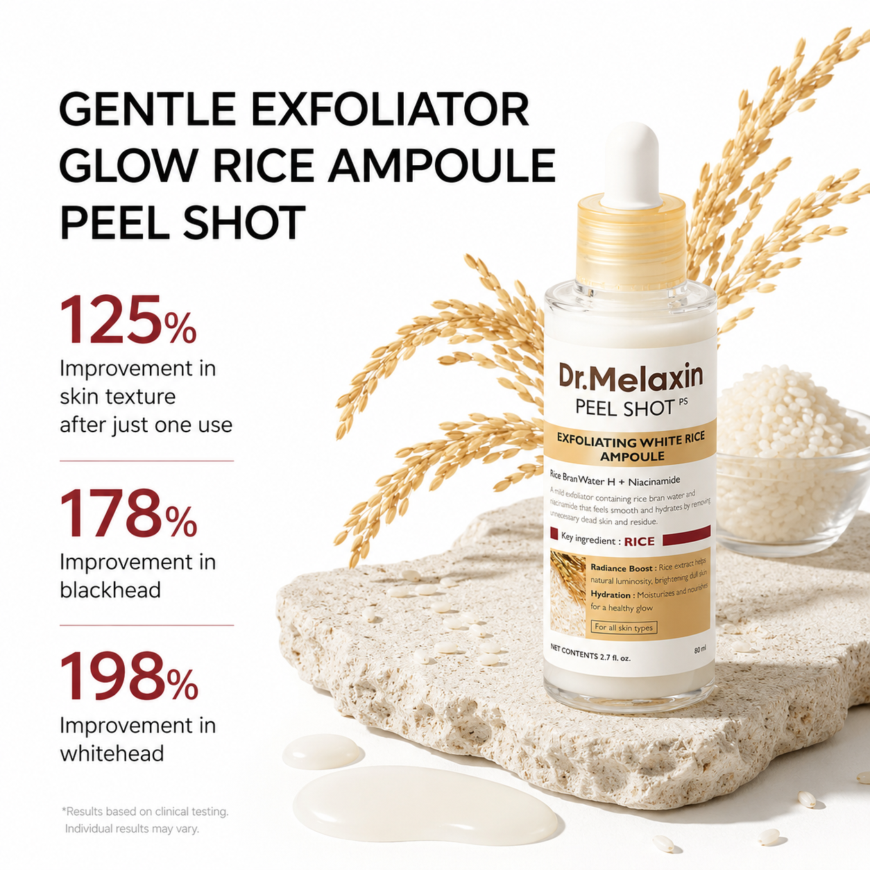 Dr.Melaxin Peel Shot Glow Rice Toner 200ml
