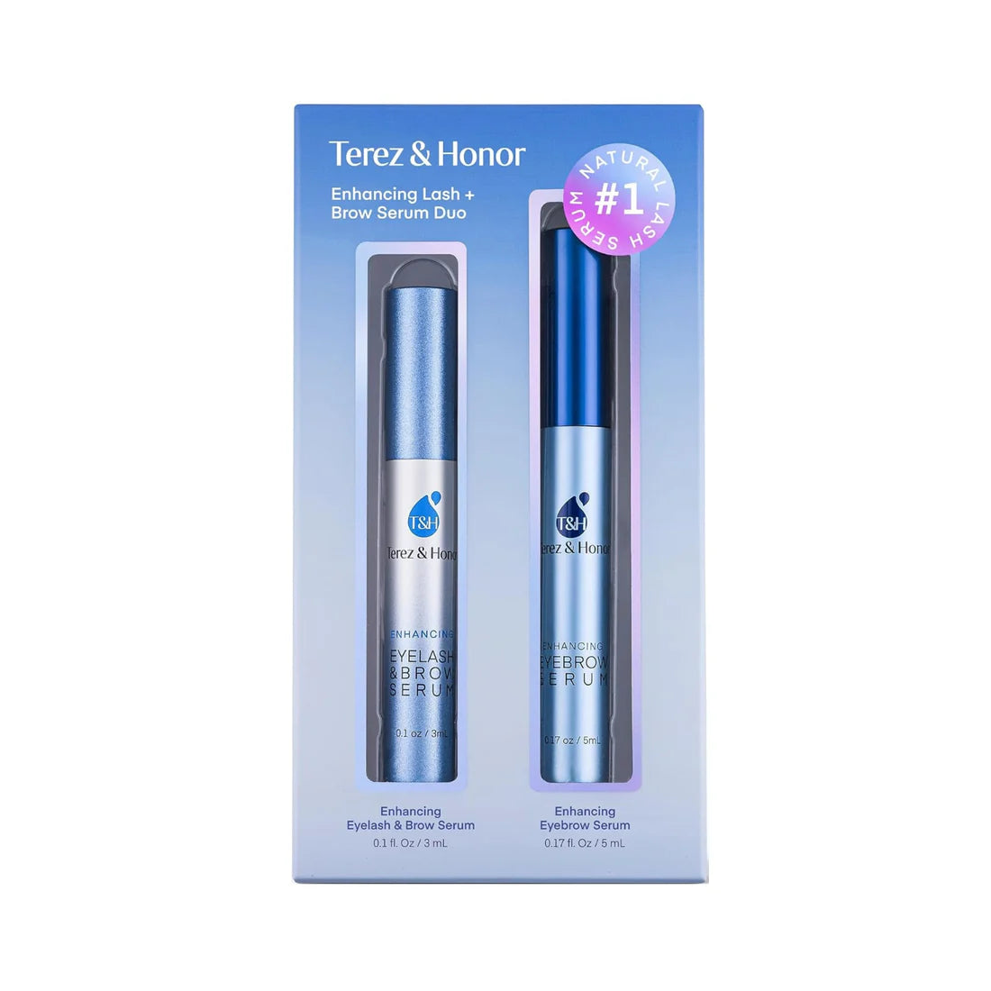 ชุดเซรั่มเร่งการเจริญเติบโตของขนตาและขนคิ้ว Terez & Honor Advanced Enhancing
